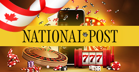An image showing the best casinos in Canada and National Post logo